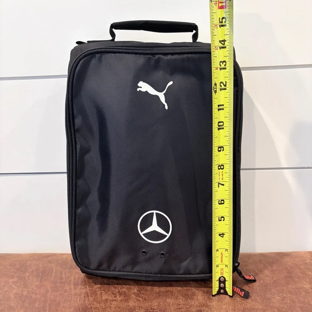PUMA Mercedes AMG Travel Shoe Bag Black Carry Case Organizer